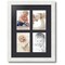 ArtToFrames Collage Photo Picture Frame with 4 - 4x6 inch Openings, Framed in White with Over 62 Mat Color Options and Regular Glass (CSM-3966-2)